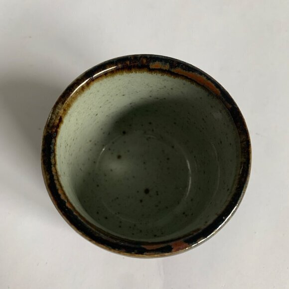 Takahashi Japan Vintage Gray Speckled Blue Bamboo Print Teapot 4 Cups Set - Picture 2 of 12